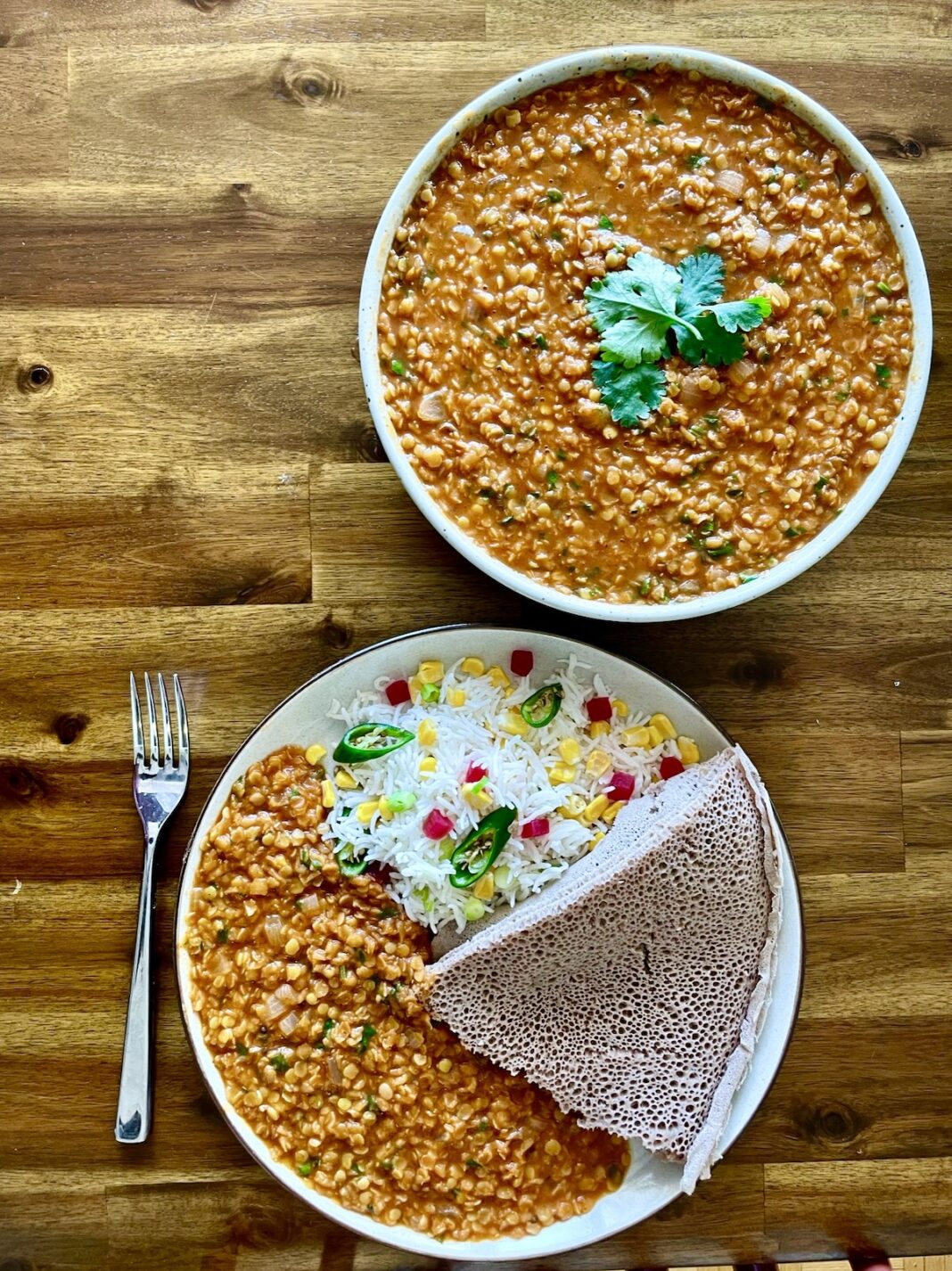 Berbere spiced lentils